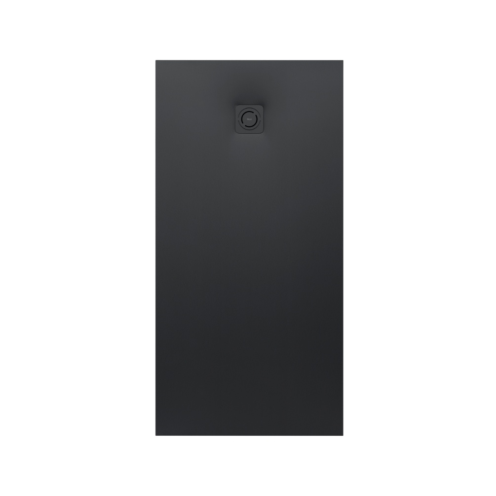 Image of the Roca Terran-N Stonex 1200mm x 700mm Black Shower Tray with Waste