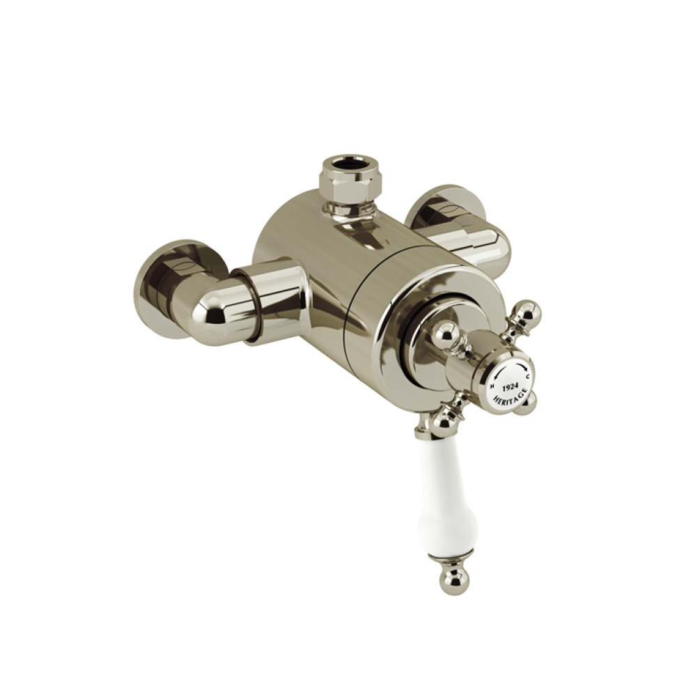 Photo of Heritage Hartlebury Vintage Gold Exposed Shower Valve with Top Outlet