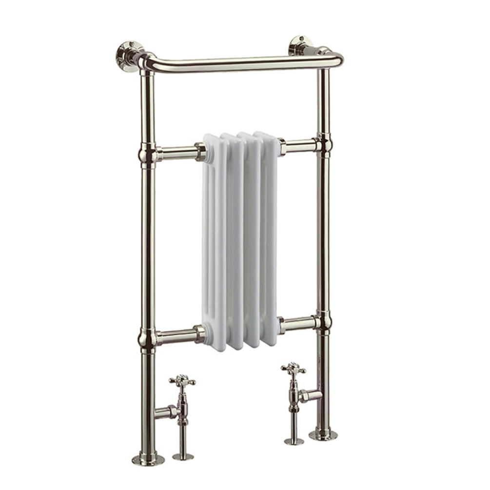 Photo of Burlington Bloomsbury Nickel Bathroom Radiator Cutout