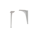 Product Cut out image of the Crosswater Avenue Chrome Furniture Legs