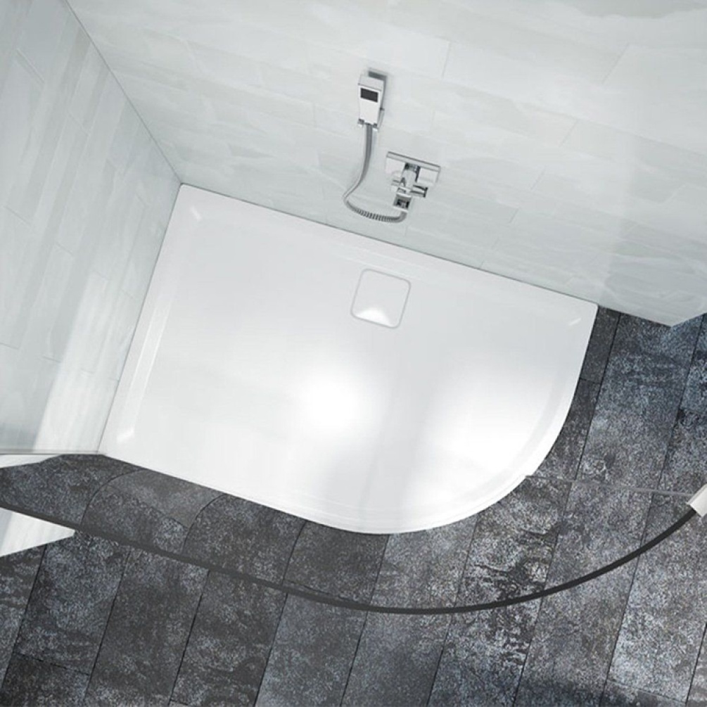 Merlyn Level 25 1200 x 900mm Offset Quadrant Shower Tray