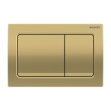Cutout image of Geberit Alpha01 Square Matt Brass Dual Flush Plate