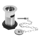 Photo of Bayswater Slotted Basin Waste With Brass Plug & Link Chain