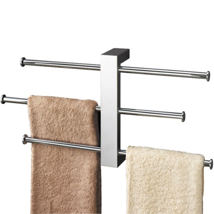Cutout image of Origins Living Gedy Bridge Wall-Mounted Towel Rail Set.