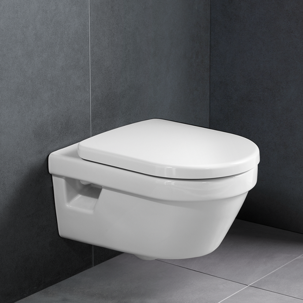 Photo of Villeroy and Boch Architectura Compact Wall Hung WC & Dual Flush Frame Lifestyle Edit