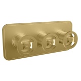 Photo Of Crosswater Union Brushed Brass Landscape Shower Valve With 3 Way Diverter