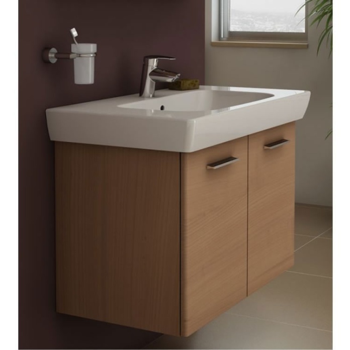 Product Lifestyle image of VitrA S20 Golden Cherry 850mm Vanity Unit with Doors