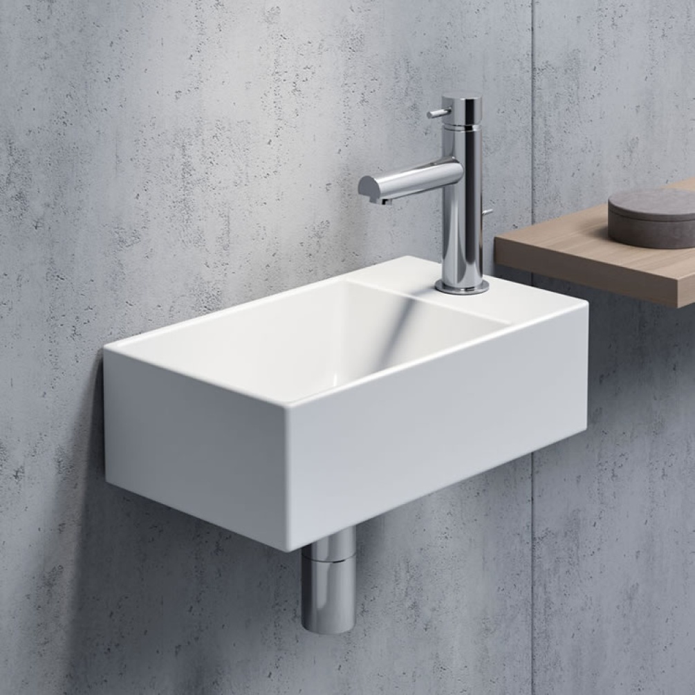 Lifestyle Photo of GSI Kube X 40 x 23 Wall Mounted Basin