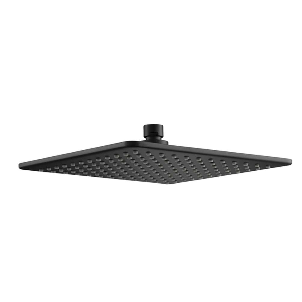 Photo of JTP Hix Matt Black 250mm Shower Head Cutout