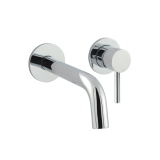 Photo of JTP Florence Chrome Wall Mounted 2TH Basin Mixer Cutout
