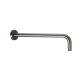 Product Cut out image of the JTP Vos Brushed Black 400mm Wall Mounted Shower Arm