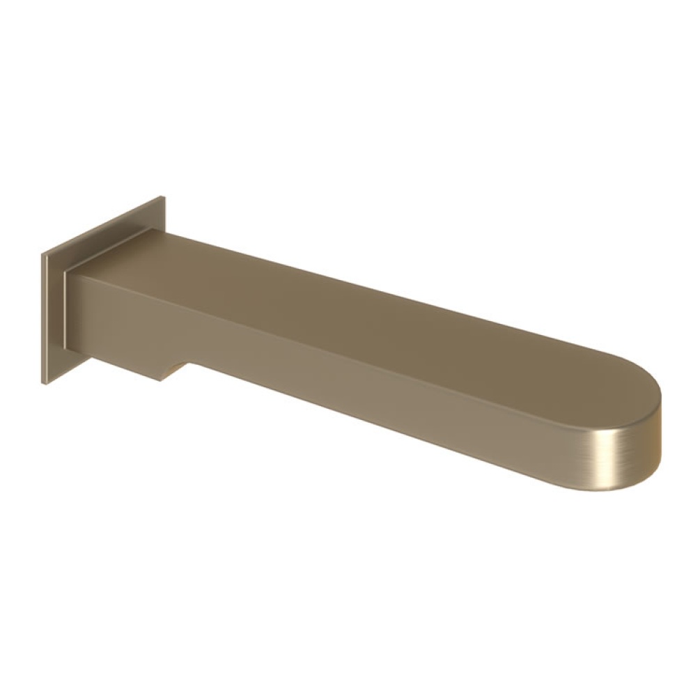 Product Cut out image of the Abacus Ki Brushed Nickel Wall Mounted Bath Spout