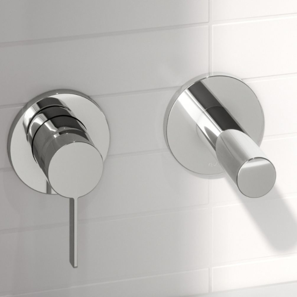 Close up product image of Keuco IXMO Round Bath Filler 59545 010001/59545 370001