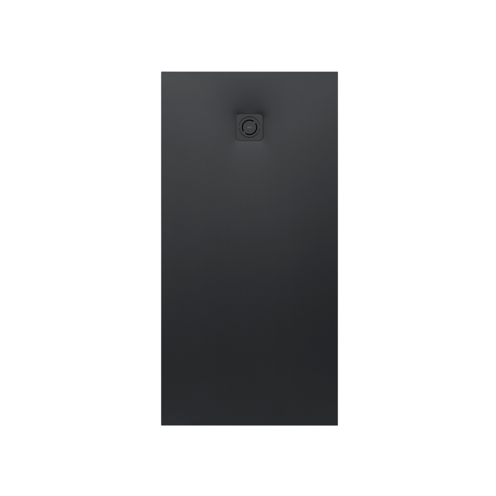 Cut out image of the Roca Terran-N Stonex 1000mm x 800mm Black Shower Tray with Waste