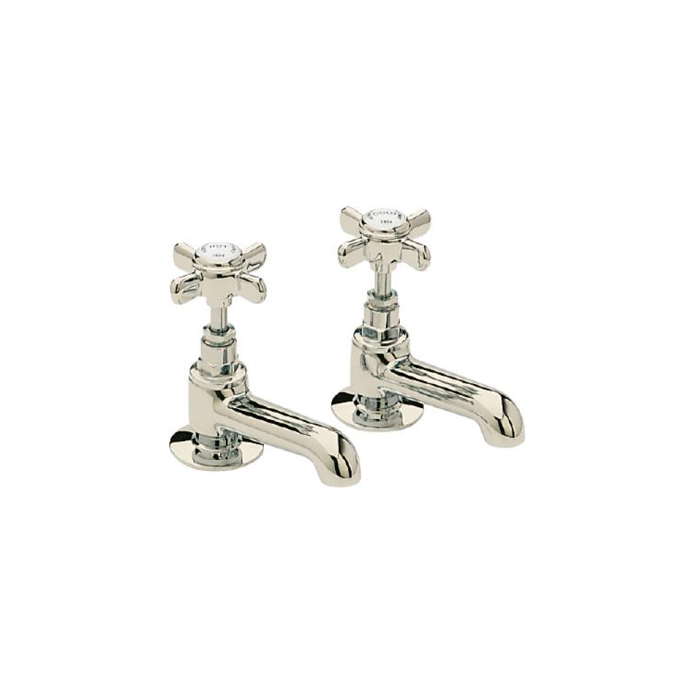 Photo of Heritage Dawlish Vintage Gold Basin Pillar Taps
