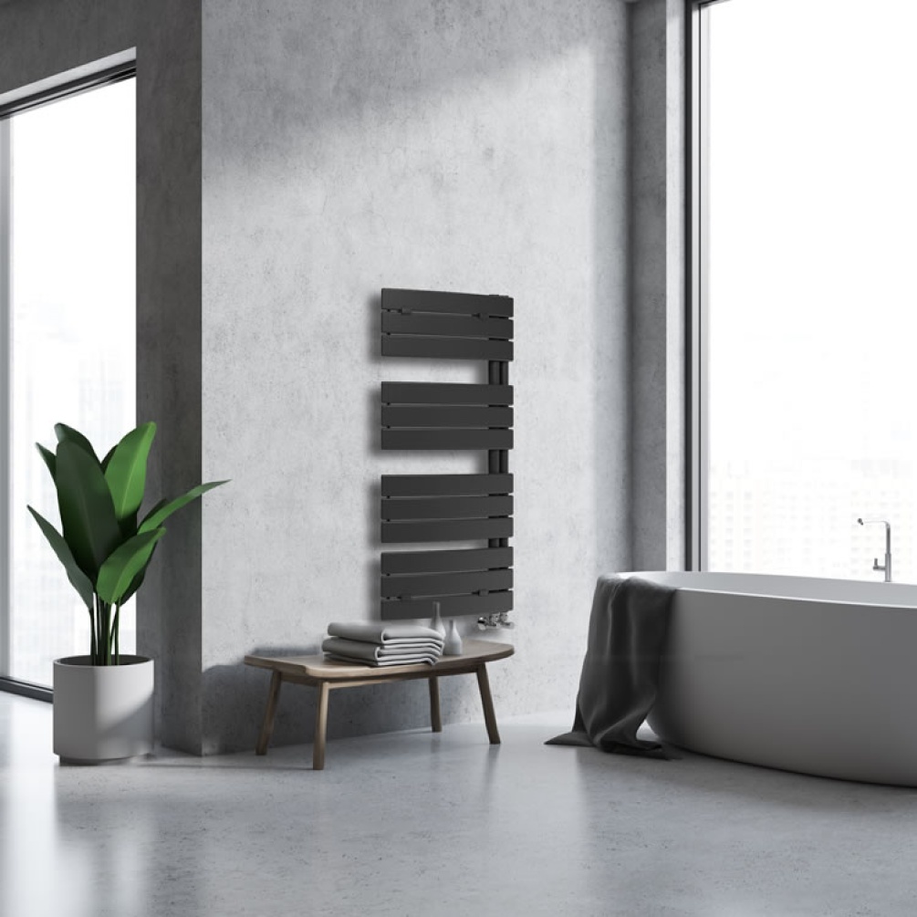 Lifestyle image of Lazzarini Pieve Anthracite Towel Radiator