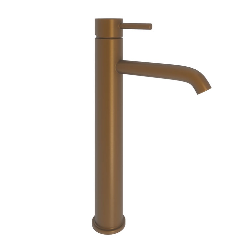 Product Cut out image of the Abacus Iso Brushed Bronze Tall Mono Basin Mixer