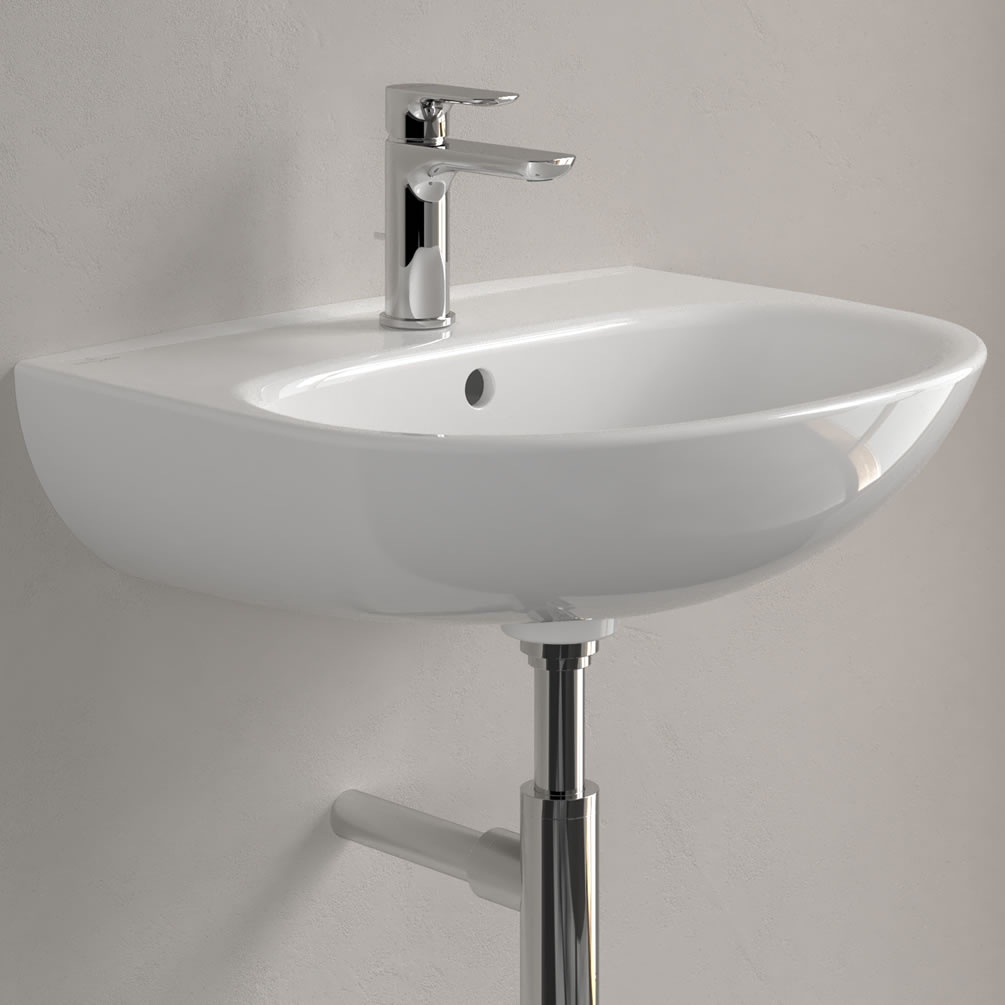 Lifestyle image of Villeroy & Boch O.Novo Lite 550mm Wall-Hung Basin