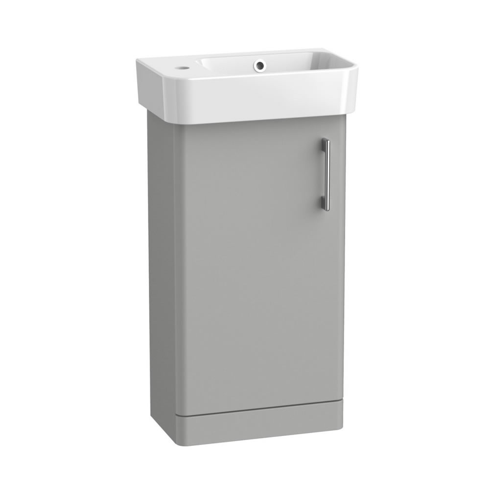 Tavistock Arlo 400mm Matt Light Grey Cloakroom Vanity Unit & Basin