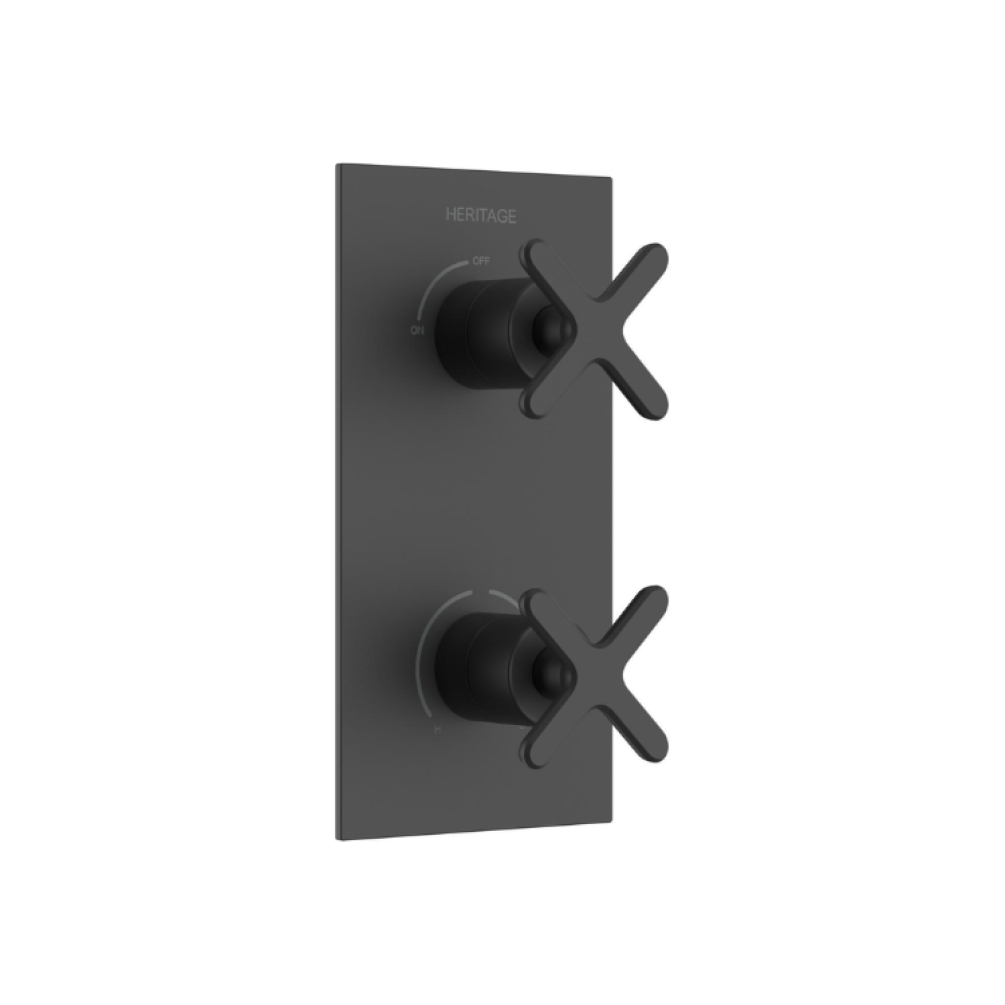Heritage Salcombe Matt Black Concealed Shower Valve