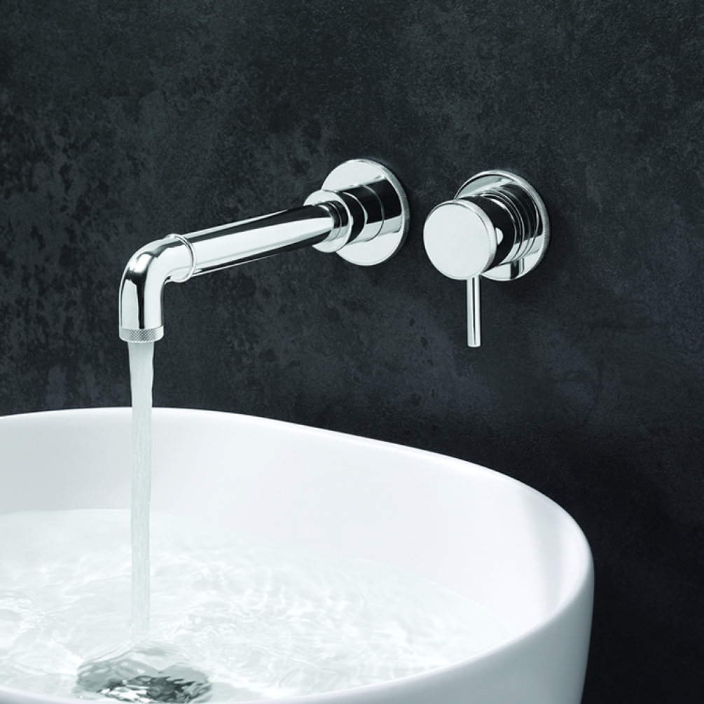 Photo of Crosswater MPRO Industrial Chrome 2 Tap Hole Basin Tap Lifestyle