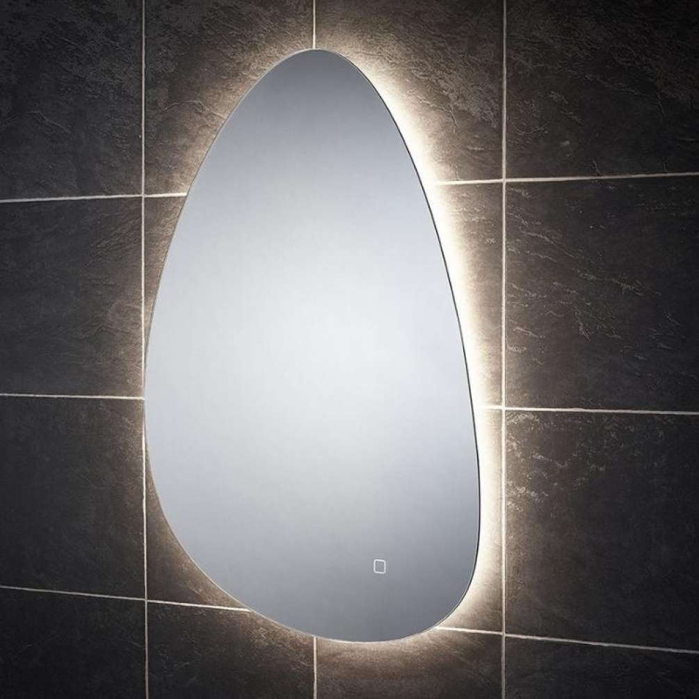 Close up product image of Sensio Mistral Tear Drop Backlit LED Mirror SE30717C0 in portrait