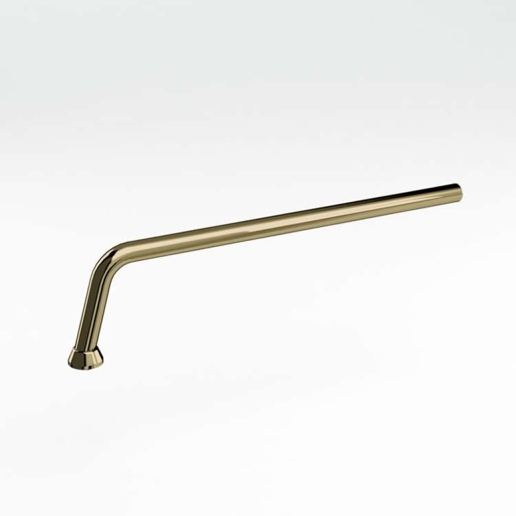 Product Cut out image of the Burlington Gold P Trap Connection Pipe