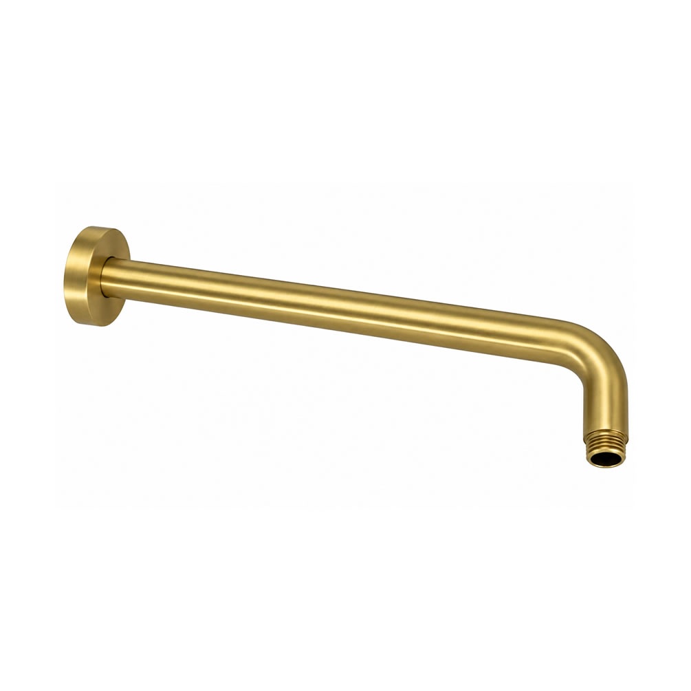 Cutout image of TED Brushed Brass Wall-Mounted Shower Arm