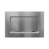 Photo of Geberit Sigma30 Stop & Go Flush Plate in Brushed & Gloss Chrome Finish
