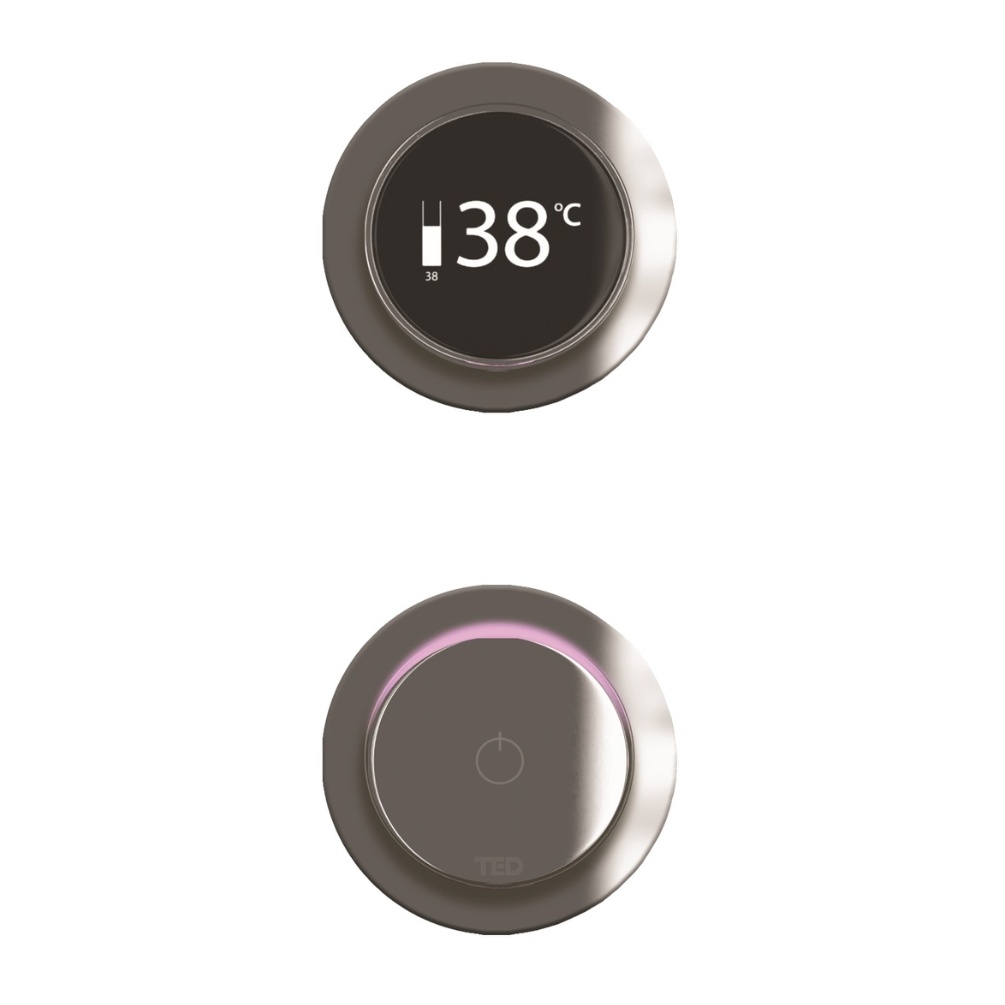 TED TOGO Chrome Ring Dual / Triple Outlet Digital Shower Valve Cut Out