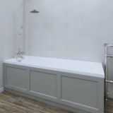 Lifestyle Photo of RAK Washington 1700mm Bath Front Panel in Grey