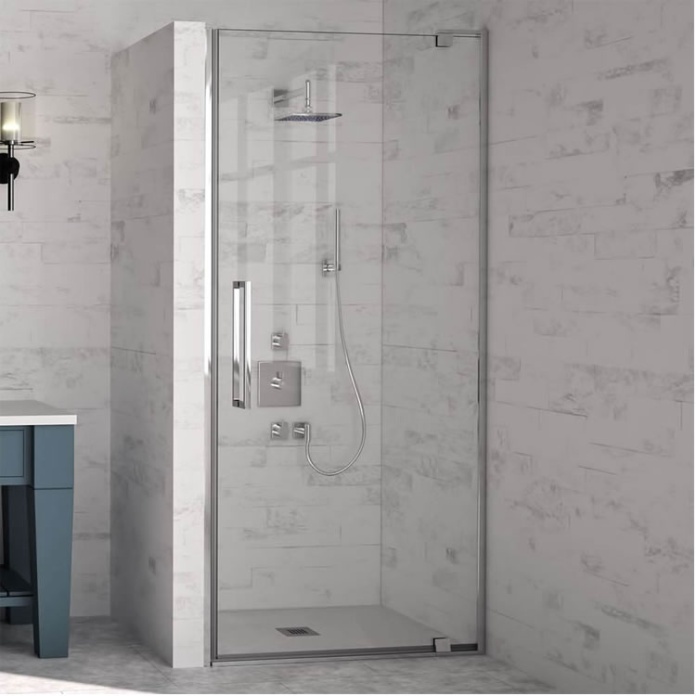 Merlyn 10 Series Pivot Shower Door With Side Panel