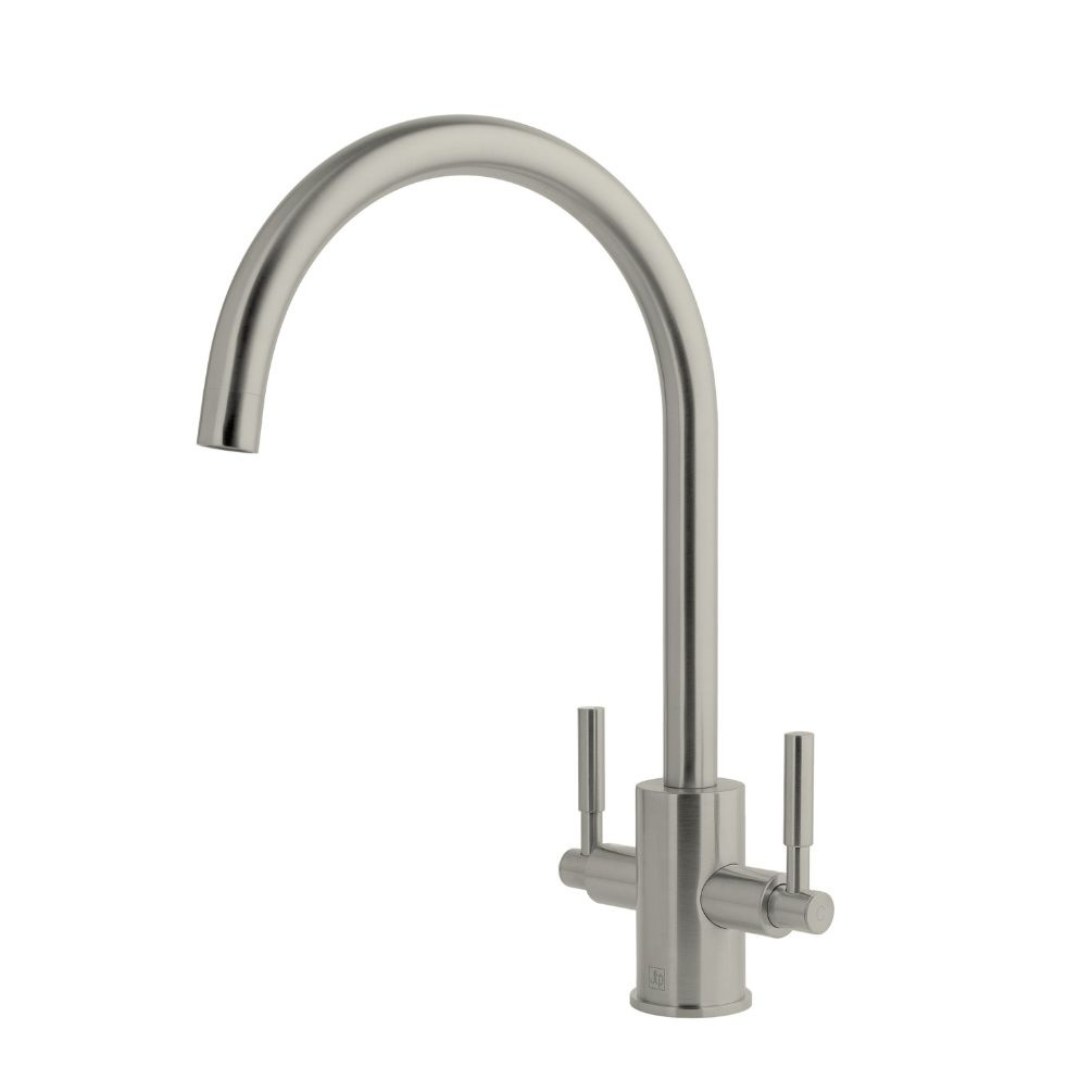 JTP Newbury Stainless Steel Kitchen Basin Mixer Cut Out