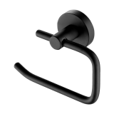 Product Cut out image of the JTP Vos Matt Black Toilet Roll Holder