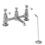 Burlington Kensington 2 Tap Hole Bridge Basin Mixer