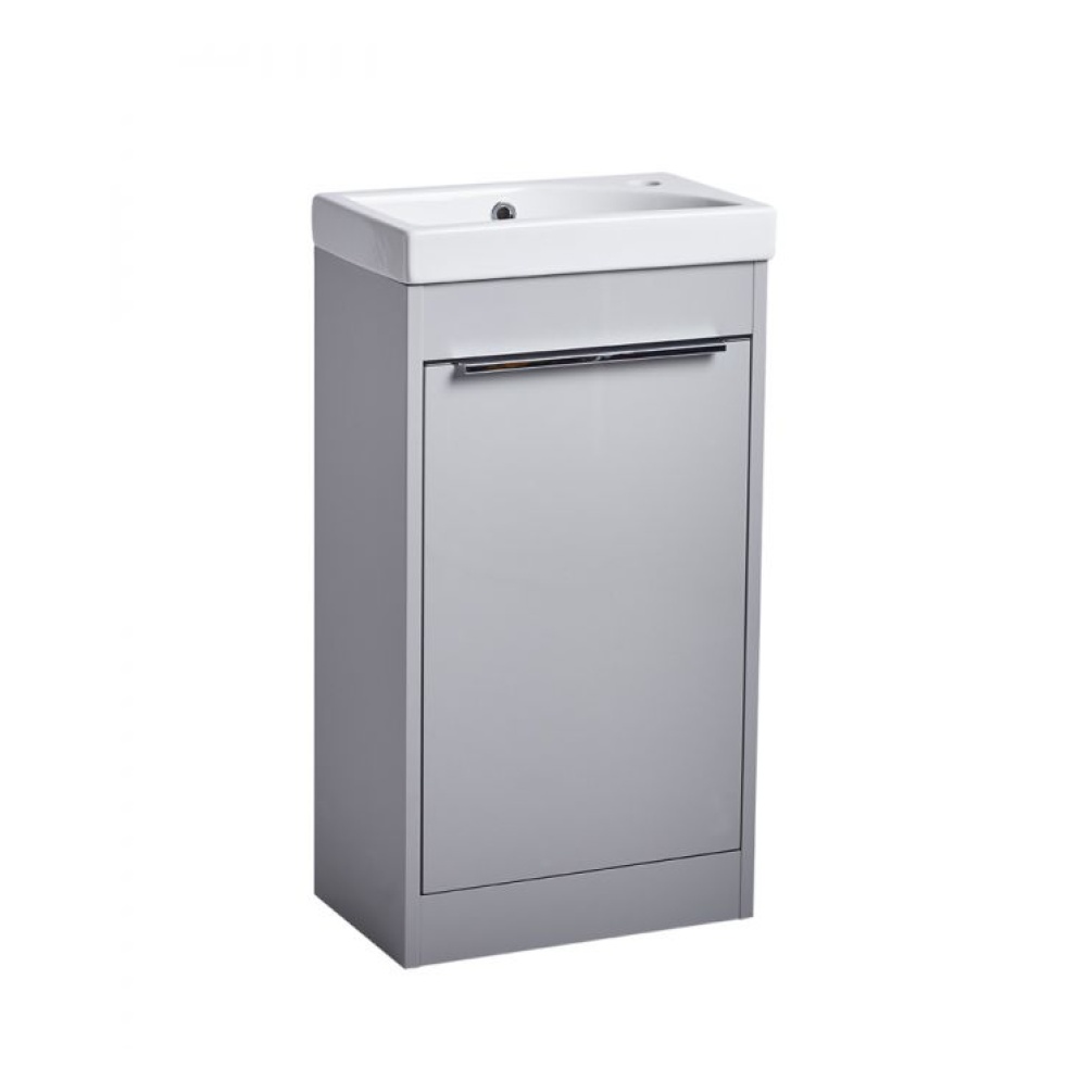Photo of Tavistock Sequence 450mm Gloss Light Grey Cloakroom Unit