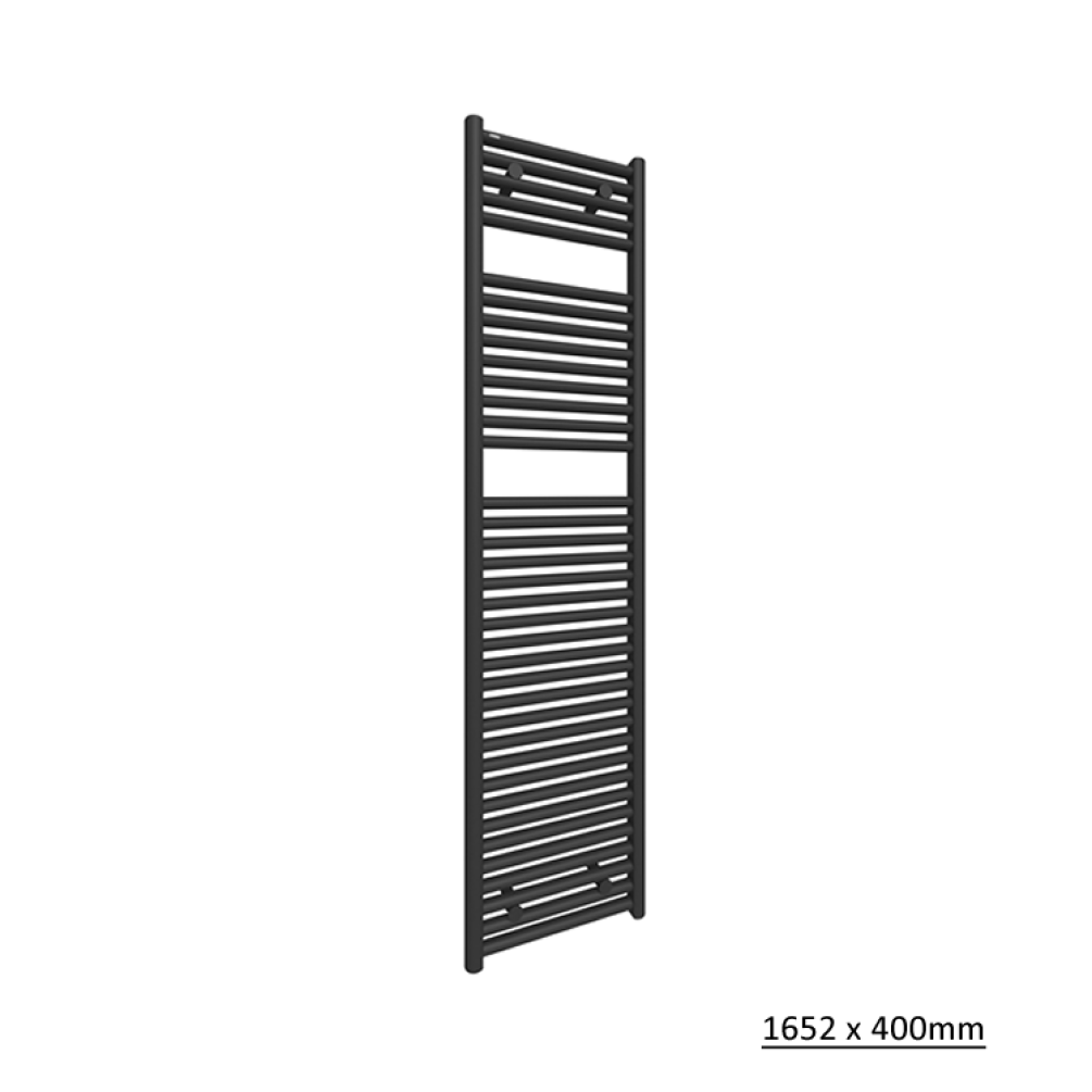 Photo of Tissino Hugo2 Anthracite Heated Towel Rail 1652 x 400mm Cutout