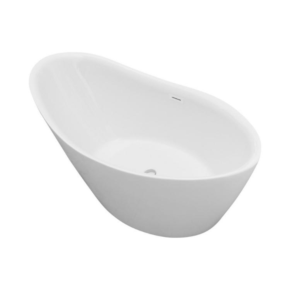 Product Cut out image of Globe Acrylic Freestanding Slipper Bath ZERO104116