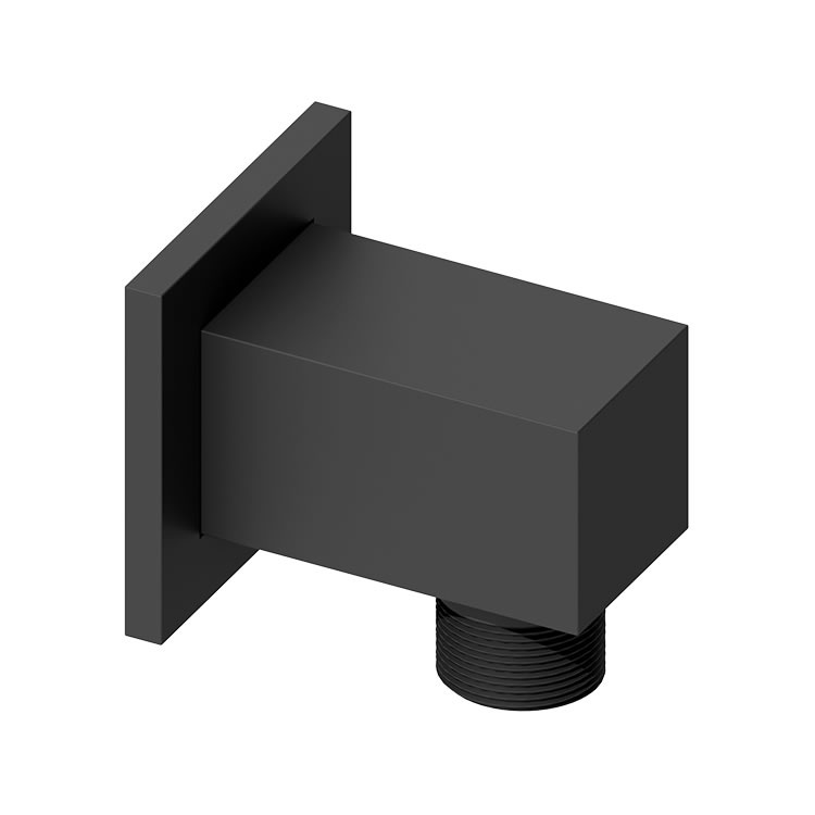 Abacus Emotion Matt Black Square Wall Outlet Sanctuary Bathrooms