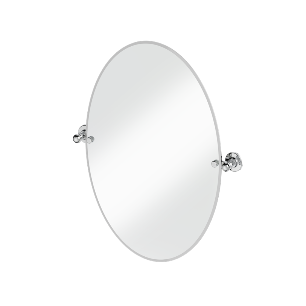 Burlington Oval 500 x 700mm Mirror With 1850 Chrome Fixings