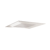 Product Cut out image of the Crosswater Tranquil 500 Brushed Stainless Steel Recessed Shower Head from a low angle