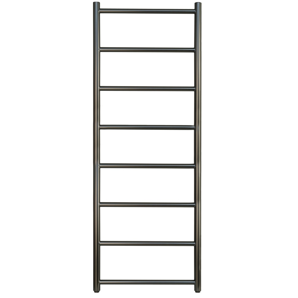 JTP Evo Brushed Black 1200mm x 500mm Heated Towel Radiator Cut out
