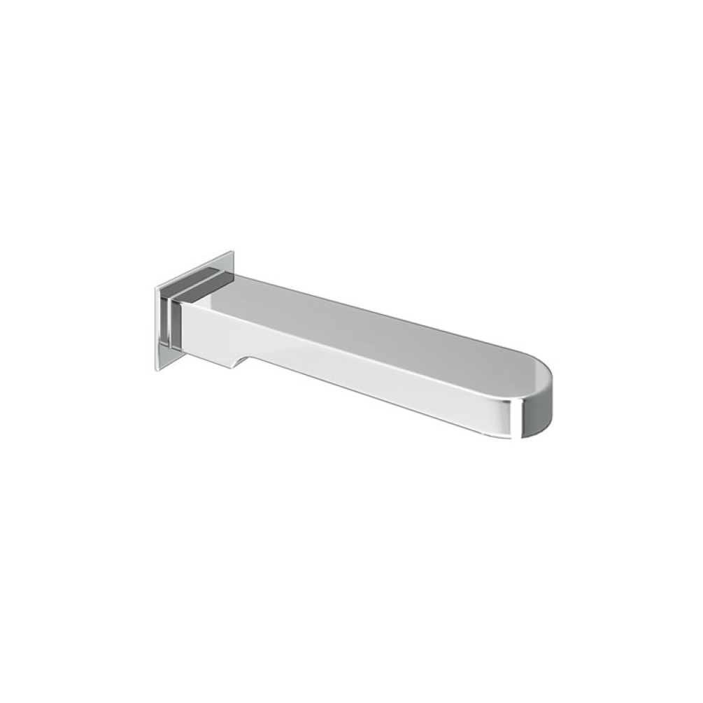Product Cut out image of the Abacus Ki Chrome Wall Mounted Bath Spout