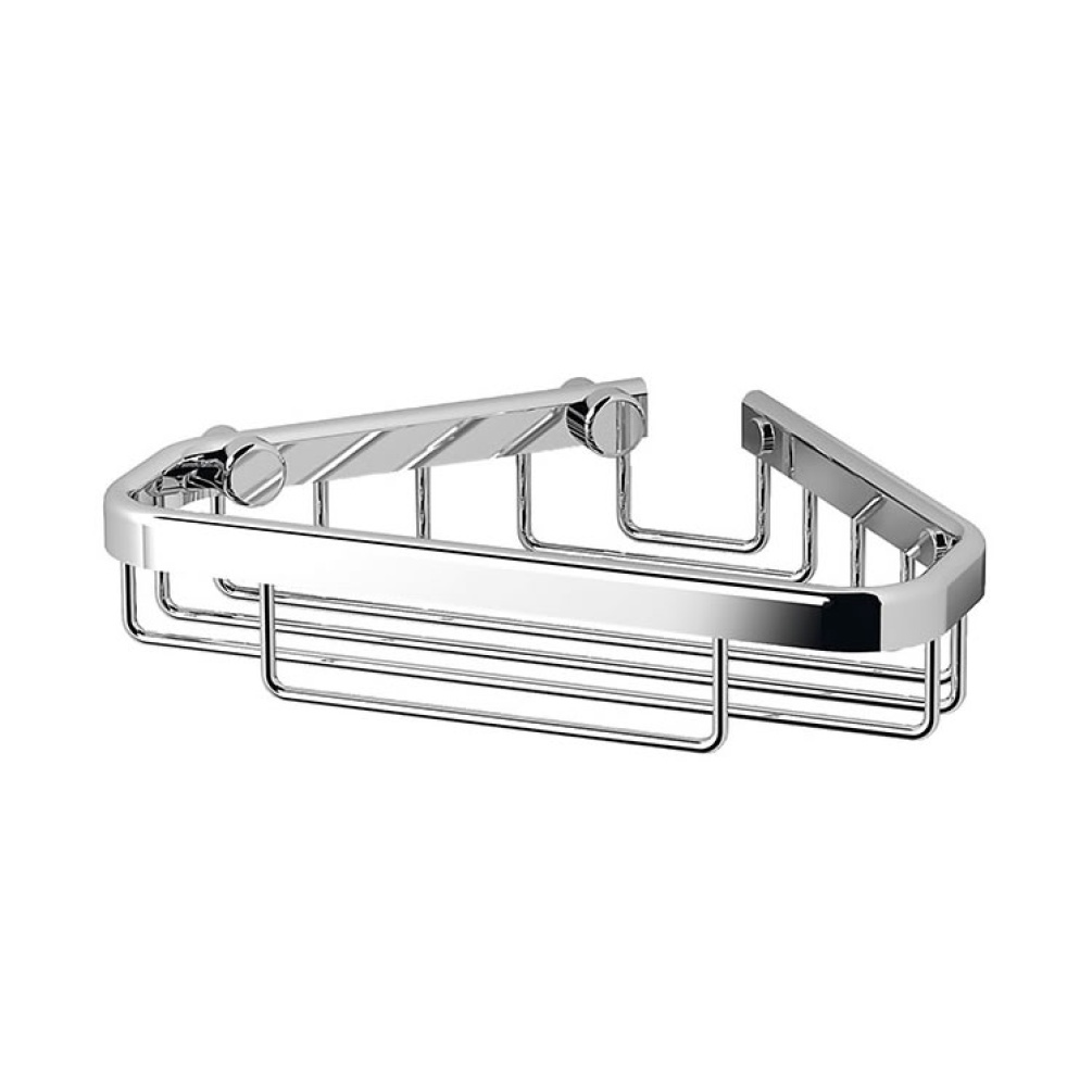 Cutout image of Origins Living Sonia Small Corner Rectangular Shower Basket.