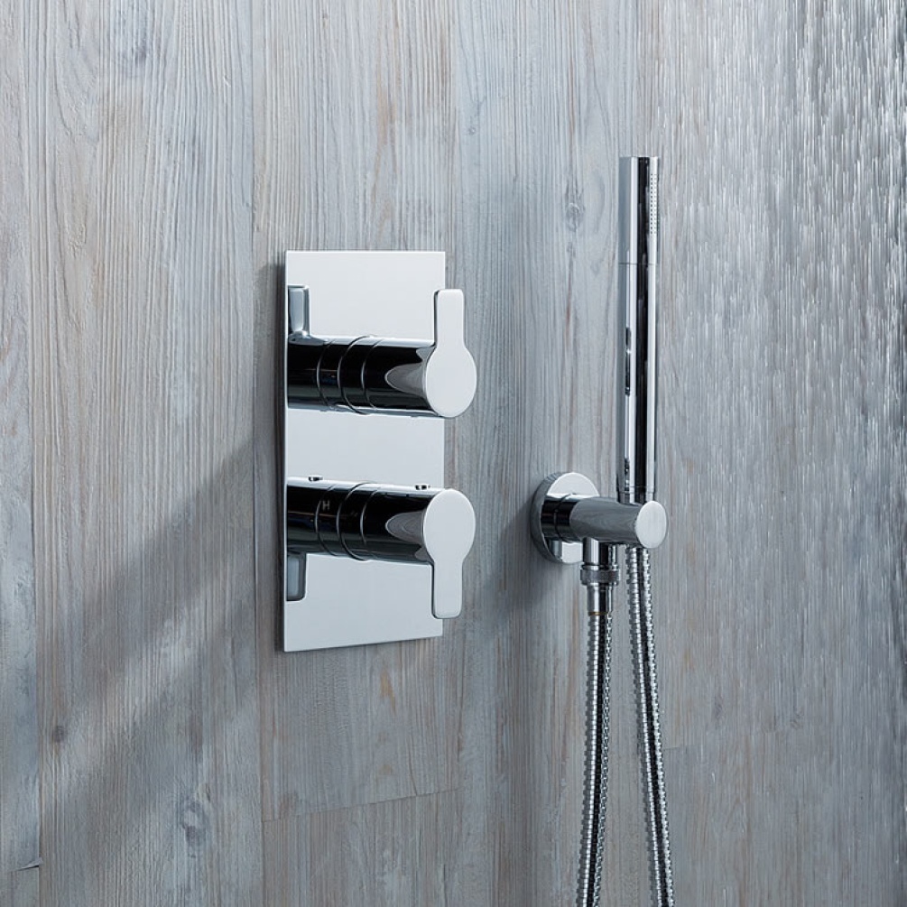 JTP Amore Two Outlet Thermostatic Concealed Shower Valve - Image 1