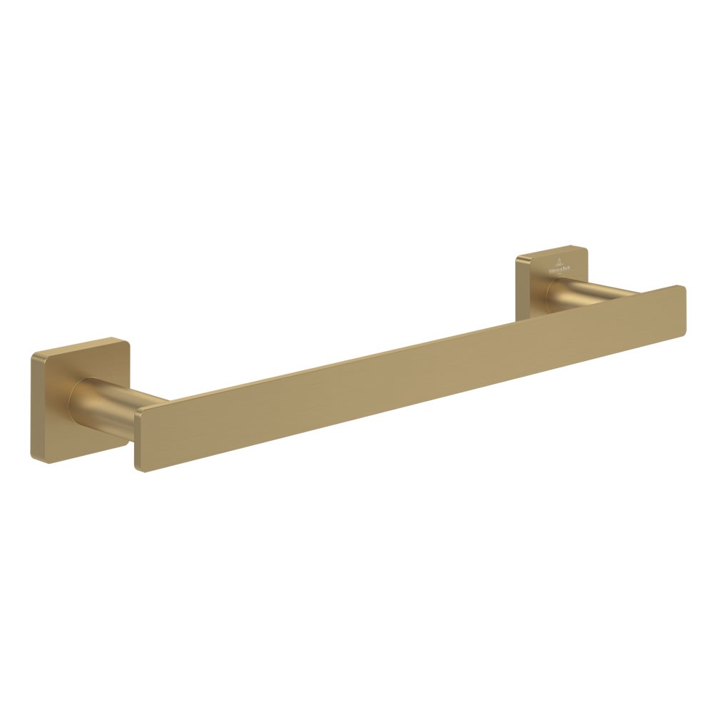 Cutout image of Villeroy & Boch Elements Striking Brushed Gold 345mm Towel Rail