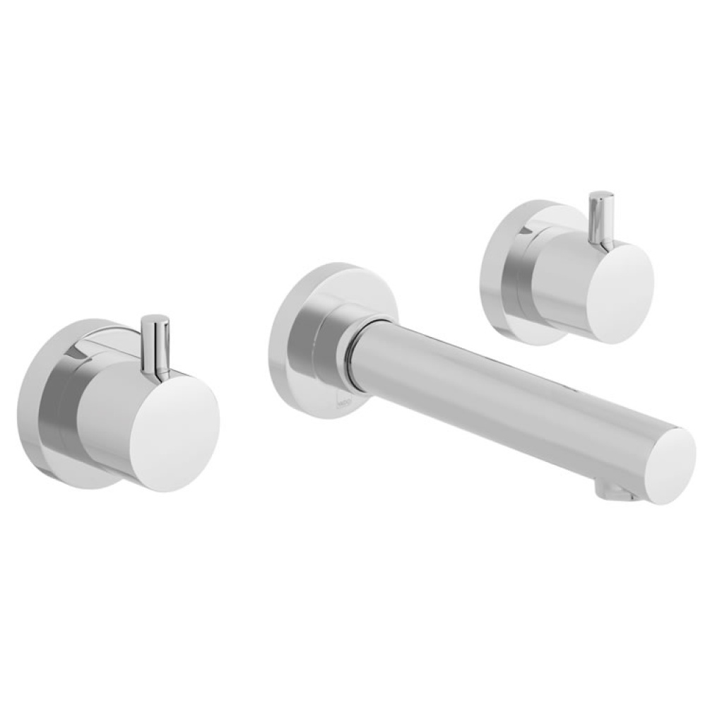 Vado Zoo Wall Mounted 3 Tap Hole Basin Mixer Image 1