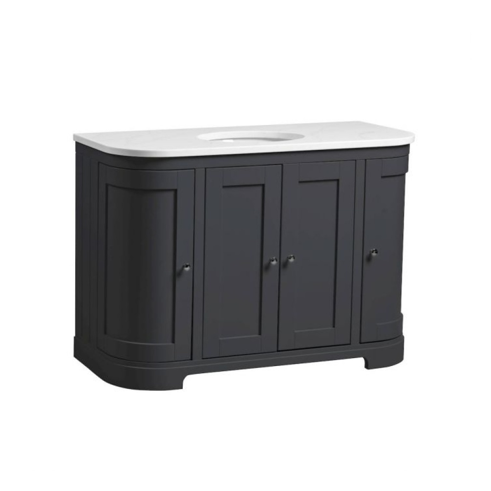 Tavistock Lansdown 1200mm Curved Underslung Single Basin Vanity Unit & Worktop