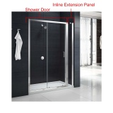 Lifestyle image of Merlyn Mbox 150mm Chrome Inline Extension Panel