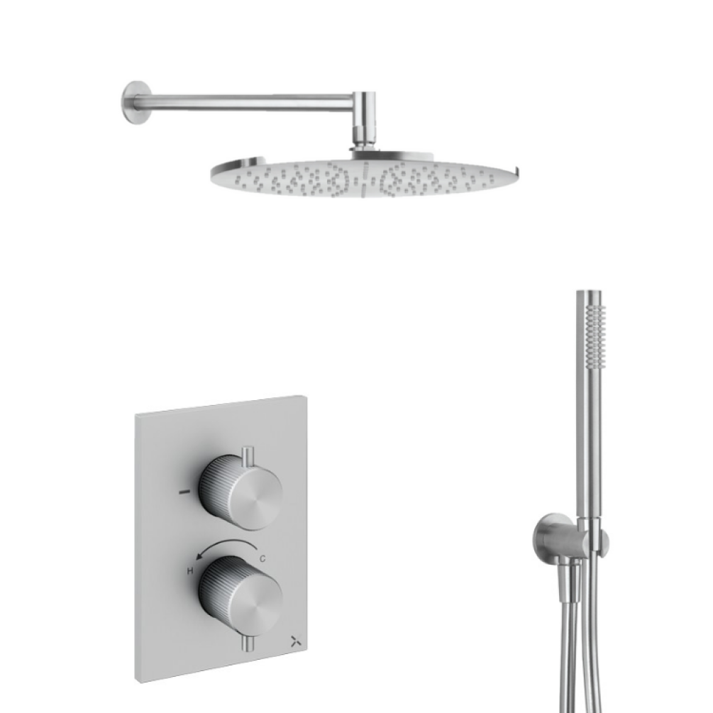 Crosswater 3ONE6 316 Stainless Steel Crossbox Shower Pack